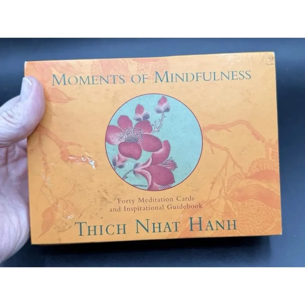 Moments of Mindfulness by Thich Nhat Hanh Meditation Cards & Guidebook In Box
